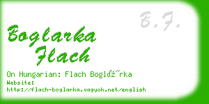 boglarka flach business card